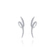 Gabriel & Co. EG13486W45JJ 14K White Gold Swirling 40mm Diamond Huggies