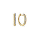 14K Yellow Gold Bujukan Pavé 10mm Diamond Huggie Earrings