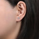 Gabriel & Co. EG13749W45JJ 14K White Gold Diamond Stud Star Earrings