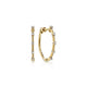 Gabriel & Co. EG13761Y45JJ 14K Yellow Gold 20mm Classic Diamond Station Hoop Earrings