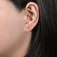 Gabriel & Co. EG13761Y45JJ 14K Yellow Gold 20mm Classic Diamond Station Hoop Earrings