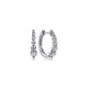 Gabriel & Co. EG13836W45JJ 14K White Gold 15mm Round Diamond Huggies