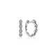 Gabriel & Co. EG14032W45JJ 14K White Gold Marquise Shape Diamond Station Huggies
