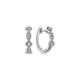 Gabriel & Co. EG14037W45JJ 14K White Gold Geometric Station Diamond Huggies