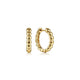 14K Yellow Gold Bujukan Huggie Earrings