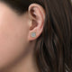 Gabriel & Co. EG14258Y45JJ 14K Yellow Gold Cushion Shape Pavé Diamond Stud Earrings