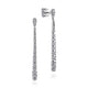 Gabriel & Co. EG14262W45JJ 14K White Gold Graduating Diamond Linear Drop Earrings