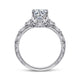 18K White Gold Round Diamond Engagement Ring