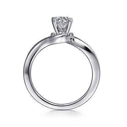 Gabriel & Co. ER11588R3W4JJJ 14K White Gold Round Diamond Engagement Ring