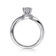 Gabriel & Co. ER11588R3W4JJJ 14K White Gold Round Diamond Engagement Ring