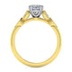 Gabriel & Co. ER11721O4M44JJ 14K White-Yellow Gold Oval Diamond Engagement Ring
