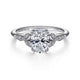 Gabriel & Co. ER11721O4W44JJ 14K White Gold Oval Diamond Engagement Ring