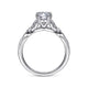 Gabriel & Co. ER11721O4W44JJ 14K White Gold Oval Diamond Engagement Ring