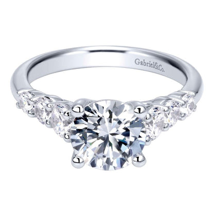 Platinum Round Diamond Engagement Ring