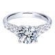 Platinum Round Diamond Engagement Ring