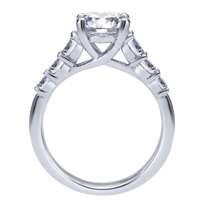 Platinum Round Diamond Engagement Ring