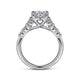 14K White Gold Round Diamond Engagement Ring
