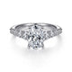 Gabriel & Co. ER11757O6W44JJ 14K White Gold Oval Diamond Engagement Ring