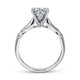 14K White Gold Round Diamond Engagement Ring