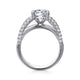 14K White Gold Round Diamond Engagement Ring