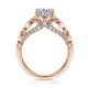 14K Rose Gold Round Diamond Engagement Ring