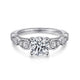 14K White Gold Round Diamond Engagement Ring