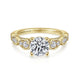 14K Yellow Gold Round Diamond Engagement Ring