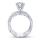 14K White Gold Round Diamond Engagement Ring