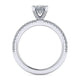 Gabriel & Co. ER13903O4W44JJ 14K White Gold Oval Diamond Engagement Ring