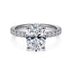 Gabriel & Co. ER13904O8W44JJ 14K White Gold Oval Diamond Engagement Ring