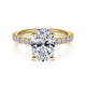 Gabriel & Co. ER13904O8Y44JJ 14K Yellow Gold Oval Diamond Engagement Ring