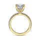 Gabriel & Co. ER13904O8Y44JJ 14K Yellow Gold Oval Diamond Engagement Ring