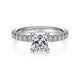 Gabriel & Co. ER13904S4W44JJ 14K White Gold Princess Cut Diamond Engagement Ring