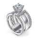 Gabriel & Co. ER14606R6W44JJ 14K White Gold Round Diamond Engagement Ring