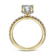 Gabriel & Co. ER14649R4Y44JJ 14K Yellow Gold Hidden Halo Round Diamond Engagement Ring