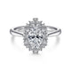 Gabriel & Co. ER14722O4W44JJ 14K White Gold Oval Halo Diamond Engagement Ring