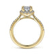 Gabriel & Co. ER14725O4Y44JJ 14K Yellow Gold Oval Halo Diamond Engagement Ring