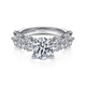 Gabriel & Co. ER14732R6W44JJ 14K White Gold Round Diamond Engagement Ring