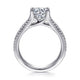 14K White Gold Round Diamond Channel Set Engagement Ring