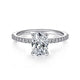 Gabriel & Co. ER14918O4W44JJ 14K White Gold Oval Diamond Engagement Ring