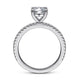 Gabriel & Co. ER14919R4W44JJ 14K White Gold Round Diamond Engagement Ring