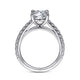 Gabriel & Co. ER14940R6W83JJ 18K White Gold Round Diamond Engagement Ring