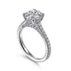 Gabriel & Co. ER14996R8W83JJ 18K White Gold Round Diamond Engagement Ring