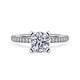 Gabriel & Co. ER15137R4W44JJ 14K White Gold Round Diamond Engagement Ring
