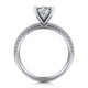 Gabriel & Co. ER15137R4W44JJ 14K White Gold Round Diamond Engagement Ring
