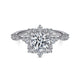 Gabriel & Co. ER15195R4W44JJ 14K White Gold Fancy Halo Round Diamond Engagement Ring
