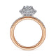 Gabriel & Co. ER15226R3T44JJ 14K White-Rose Gold Round Halo Diamond Engagement Ring