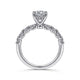 Gabriel & Co. ER15607R4W44JJ 14K White Gold Round Diamond Engagement Ring