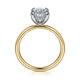 Gabriel & Co. ER15972O8M44JJ 14K White-Yellow Gold Hidden Halo Oval Diamond Engagement Ring