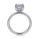 Gabriel & Co. ER15972O8W44JJ 14K White Gold Hidden Halo Oval Diamond Engagement Ring